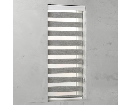 Fönsterrullgardin med omväxlande transparenta och ogenomskinliga ränder