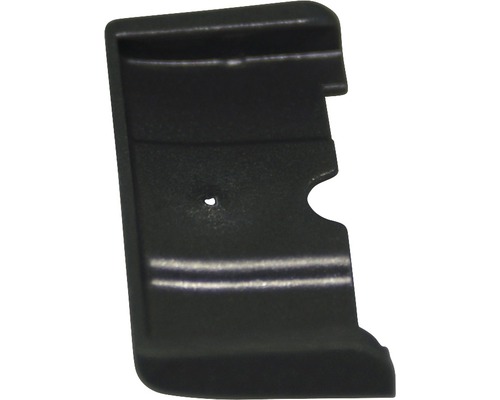 Svart hörnanslutning av plast