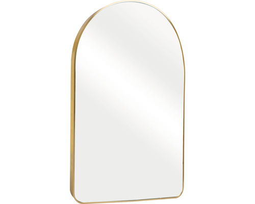 Spegel ram halv oval guld 51x76cm