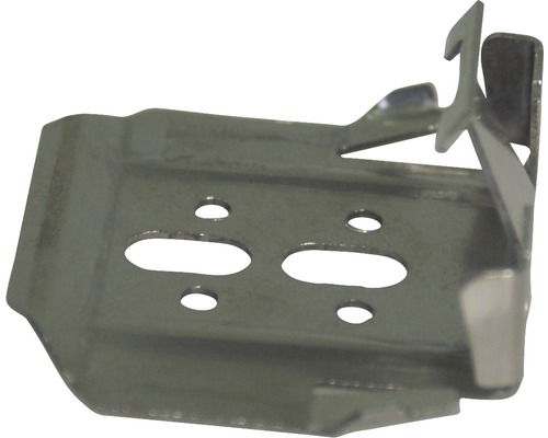 Metallfäste med hål för montering