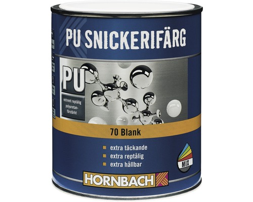 Snickerifärg PU 70 vit 750 ml