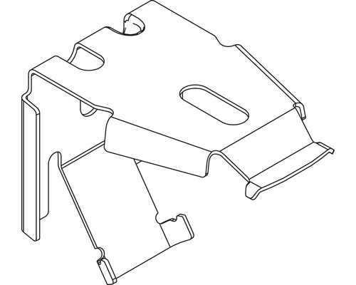 Metallfäste för väggmontering