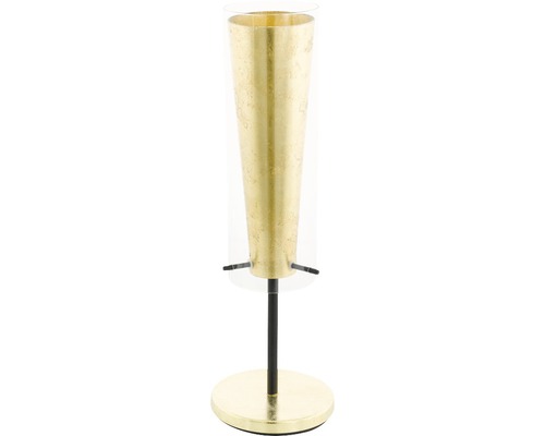 Guldfärgad blomvas med ställ för inomhusbruk