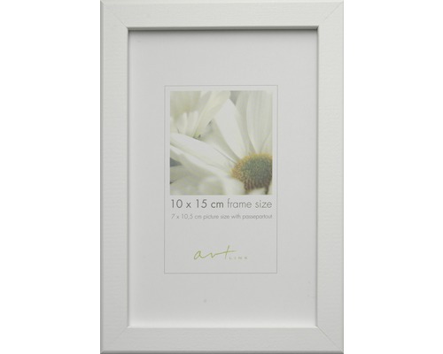 Vit fotoram för foton i formatet 10 x 15 cm