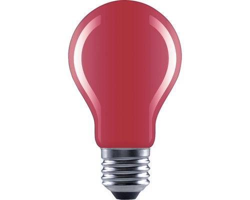 Normallampa FLAIR LED A60 E27 4W röd Röd glödlampa med E27 sockel