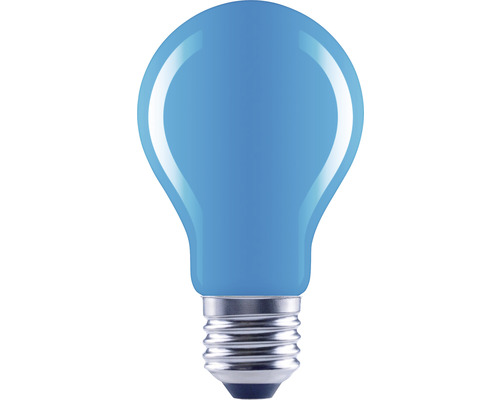 Normallampa FLAIR LED A60 E27 4W blå Blå glödlampa med E27-sockel