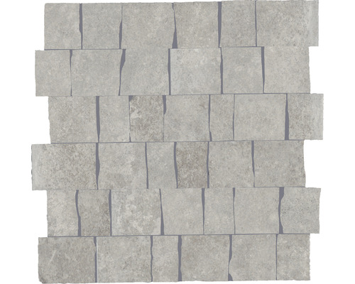 Fyrkantiga mosaikplattor av natursten för inom- och utomhusbruk.
