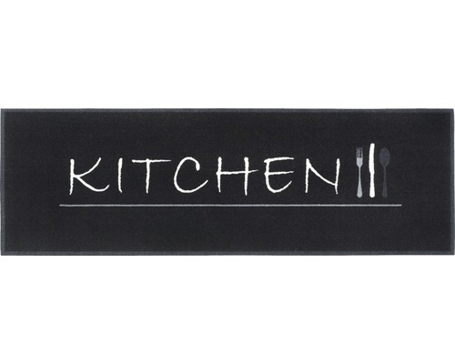 Köksmatta Cook & Wash Kitchen svart 50x150cm