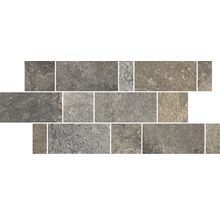 Kakelmönster med olika gråtoner och texturer