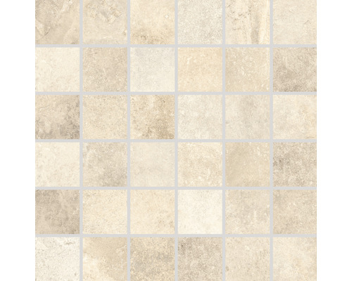 Beige mosaikplatta av fin keramisk