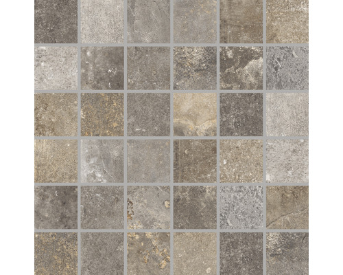 Mosaikplatta med naturstensutseende