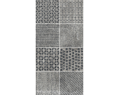 Kakelmönster med geometriska och abstrakta mönster