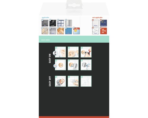 Användningsområde och monteringsanvisningar på förpackningen