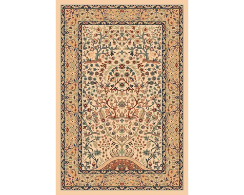 Matta med blommönster