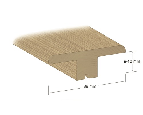 Golvprofil med måtten 38 mm gånger 9 till 10 mm