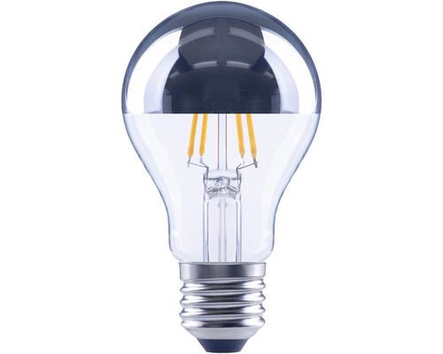 Normallampa FLAIR toppförseglad E27 4W 380lm 2700K silver LED-lampa med spegelhuvud