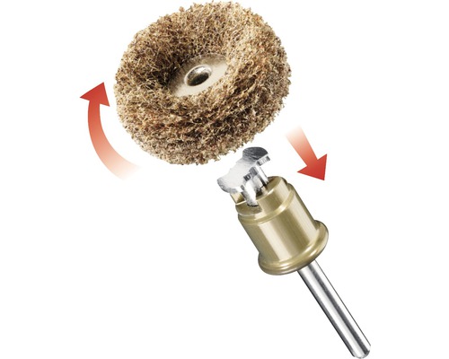 Lamellrondell med skaft för borrmaskiner