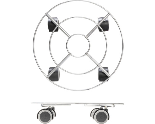 Växtrullare av metall med hjul