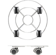 Blomvagn WAGNER Multiroller krom/stål Ø30cm 60kg