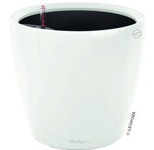 Självvattnande blomkruka LECHUZA Classico LS plast Ø28x26cm vit inkl. substrat