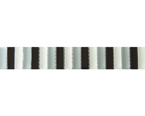 Bård 4,8x28,5 cm svart grå vit