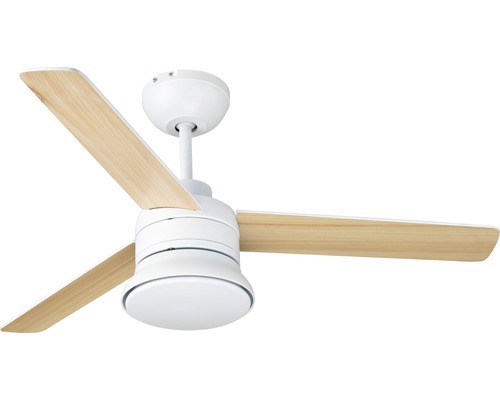 Takfläkt MADEIRA Auster Ø 107cm med fjärrkontroll vit/furu Takfläkt MADEIRA Auster Ø 107cm med fjärrkontroll vit/furu