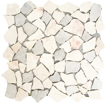 Mosaikplatta av marmor på nät