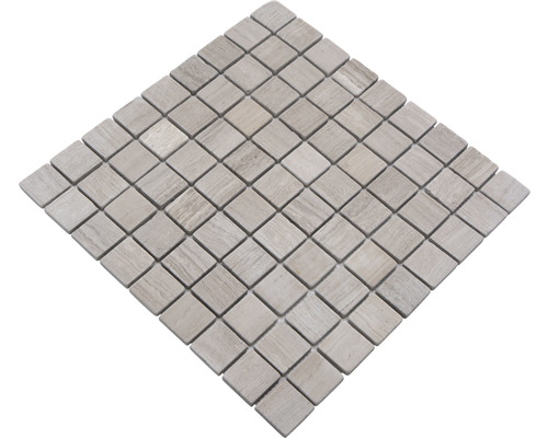 Fyrkantig mosaikplatta av natursten