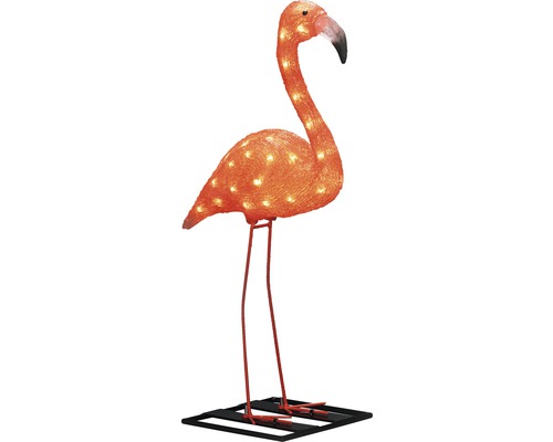 Flamingo KONSTSMIDE 48 bärnstensfärgad LED akryl 45x65x16cm IP44