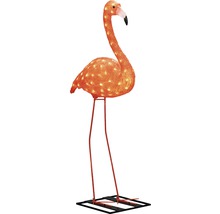 Dekorativ flamingo figur med belysning för utomhusbruk