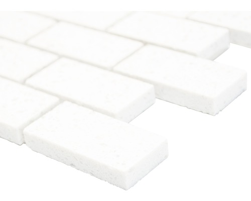 Detalj av rektangulära keramiska mosaikplattor