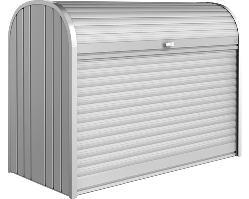 Metall soptunna med rulljalusi