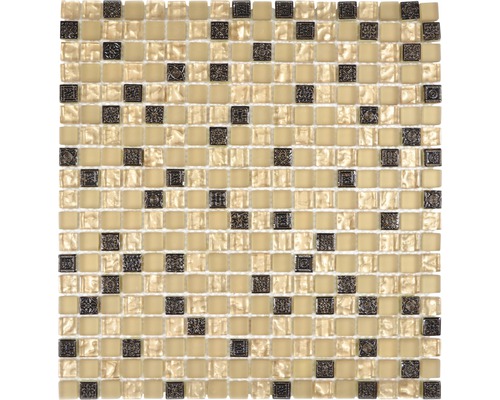 Mosaik glas natursten XCM M960 30,5x32,2 cm beige
