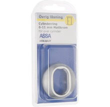 ASSA Cylinderring 6-11 millimeter av matt krom för oval cylinder i förpackning