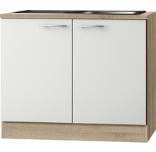 Köksskåp med diskho och två dörrar