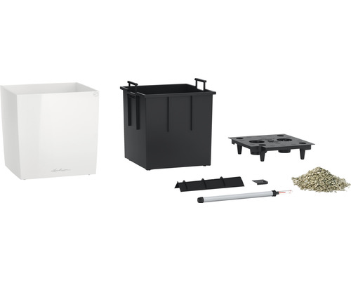 Blomlåda med bevattningssystem och tillbehör