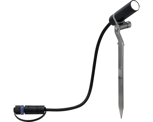 Trädgårdsstrålkastare med markspett och kabel