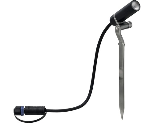 Trädgårdsstrålkastare med markspett och kabel