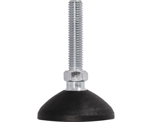 Möbelfot DRESSELHAUS ledad M10x45 Ø50mm Ställfot med gänga och mutter