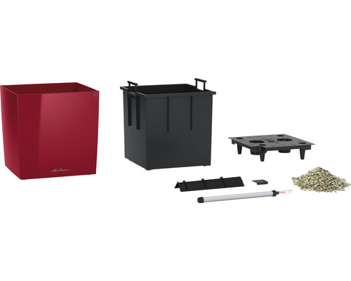 Blomlåda med bevattningssystem och tillbehör