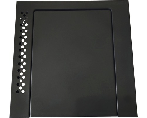 Svart lock med ventilationshål