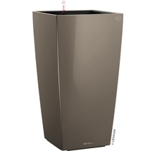 Självvattnade blomkruka LECHUZA Cubico 30 H 56cm taupe inkl. substrat