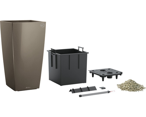 Blomkruka med bevattningssystem och tillbehör