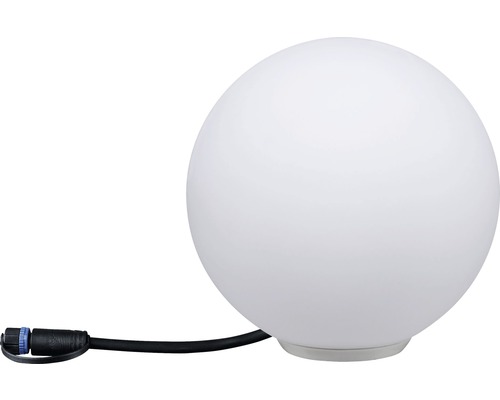 Trädgårdsbelysning PAULMANN Globe Plug & Shine 2,8W 160lm 3000K Ø 200mm IP67 230/24V vit