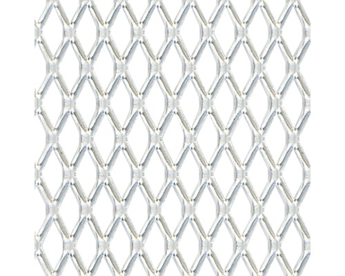 Sträckplåt KAISERTHAL aluminium silver 250x500x1,6 mm Sträckmetallgaller i aluminium