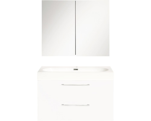 Möbelpaket DIFFERNZ somero med spegelskåp vit 600 mm 36.104.83 Möbelpaket DIFFERNZ somero med spegelskåp vit 600 mm 36.104.83