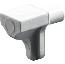 HETTICH Hyllbärare 5 mm plast vit