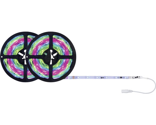 Två rullar LED-remsor med anslutningskabel