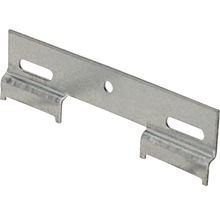 Metallfäste med urtag och krokar