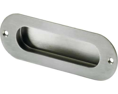 Skålhandtag HETTICH för skjutdörr 120x40mm rostfritt stål